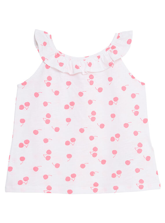 Camisola de alças com decote com folhos e estampado às bolas JAJODEB2 / 20S901T2D27000