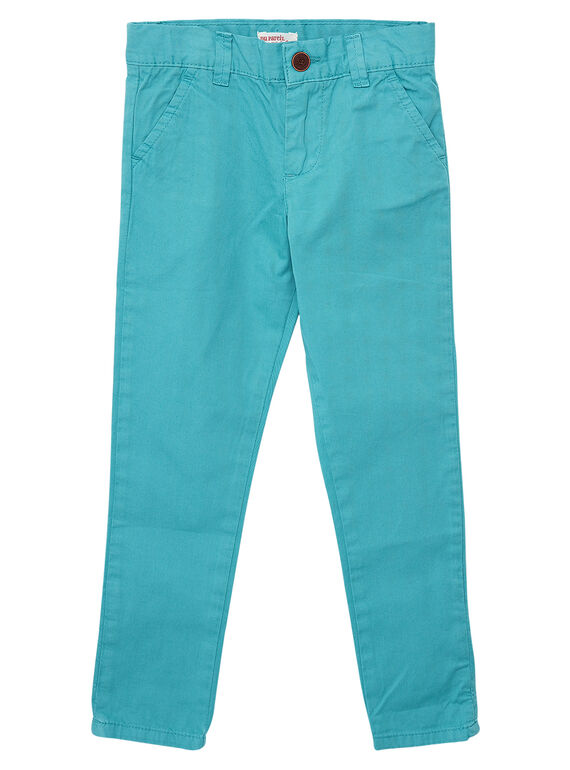 Calças chino menino turquesa JOJOPACHI3 / 20S90245D2BG622