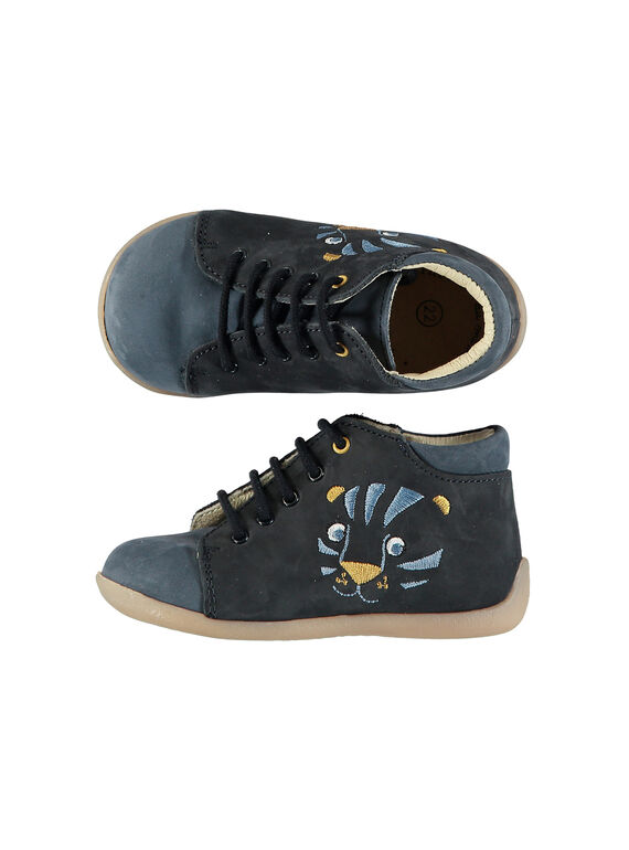 Botas citadinas couro bebé menino FBGBOTMAKO / 19SK3831D0FC218