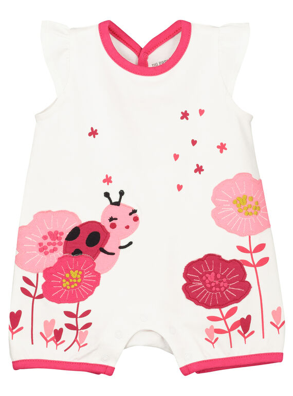 Babygro calções bebé menina estampado natureza FEFIGRETHE / 19SH13H6GRE000