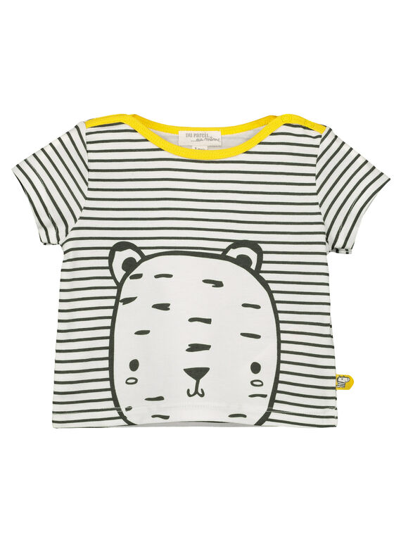 T-shirt riscas bebé unissexo FOU2TI1 / 19SF05J1TMC000