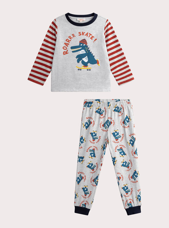 Pijama cinzento mosqueado para menino WEGOPYJSKA / 25SH1291PYJJ920