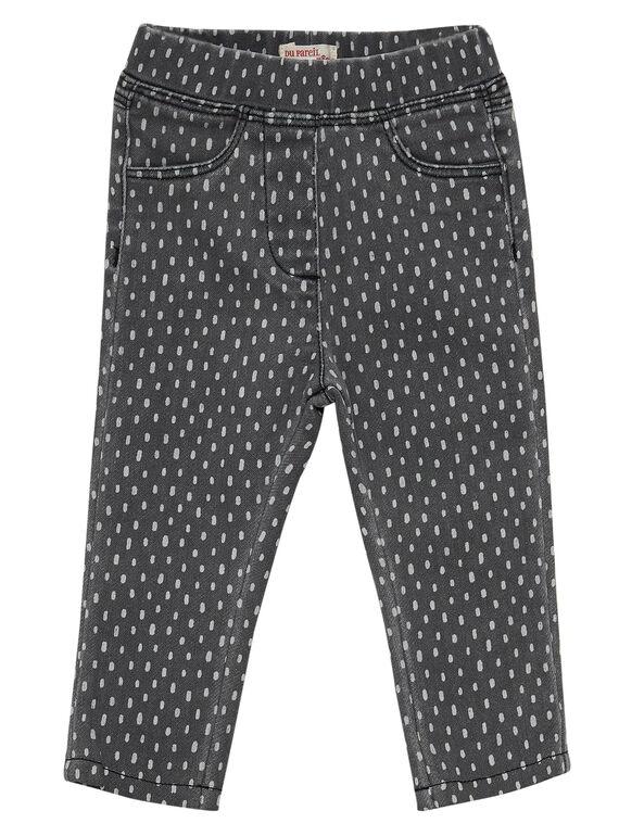 Calças de ganga estampado bebé menina JIJOPAN2 / 20SG0941PANK004