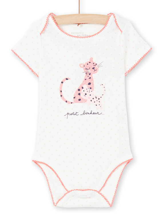 Body cru e rosa bebé menina MEFIBODCAL / 21WH13B2BDL001