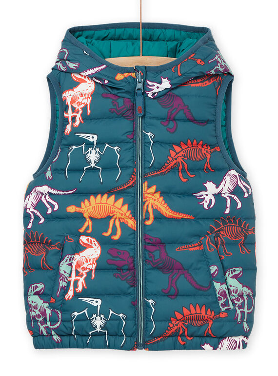 Blusão sem mangas com capuz e estampado de dinossauros POGROBLOU1EX / 22W902F3BLOC225