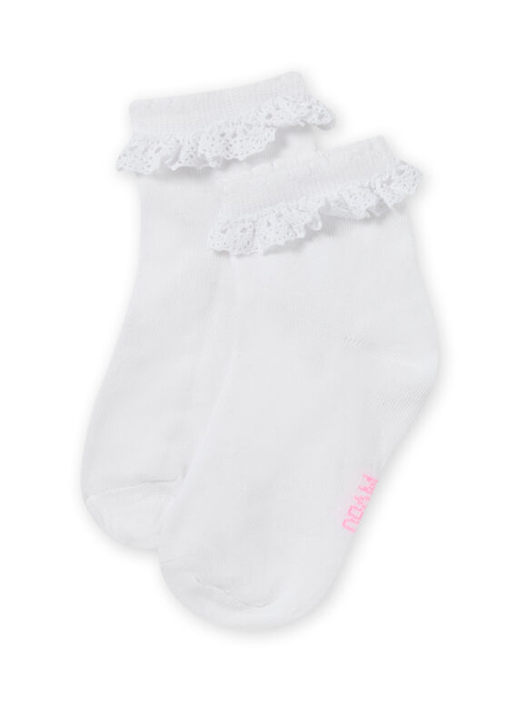 Meias cru detalhe renda menina MYAESCHOD2 / 21WI01E4SOQ001