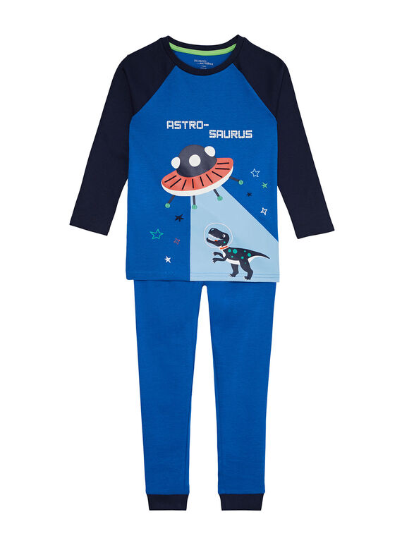 Pijama azul “espaço” fosforescente criança menino JEGOPYJESPA / 20SH12C4PYJC238