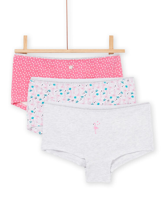 3 shorties com estampado e padrão fantasia REFAHOTPAL / 23SH1114SHYJ920