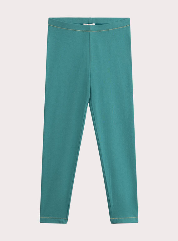 Leggings turquesa para menina  VYAJOLEG3 / 24WI01G2CAL215