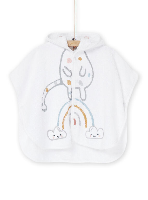 Capa de banho branco com capuz ROU1CAP / 23SF4263POI000