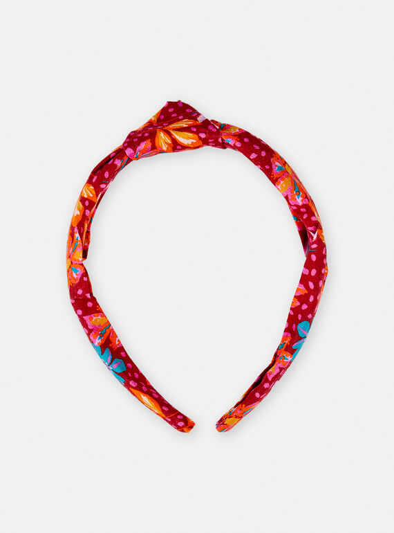 Bandolete vermelho com estampado florido menina TYAJOSERR1 / 24SI01E1TETI806