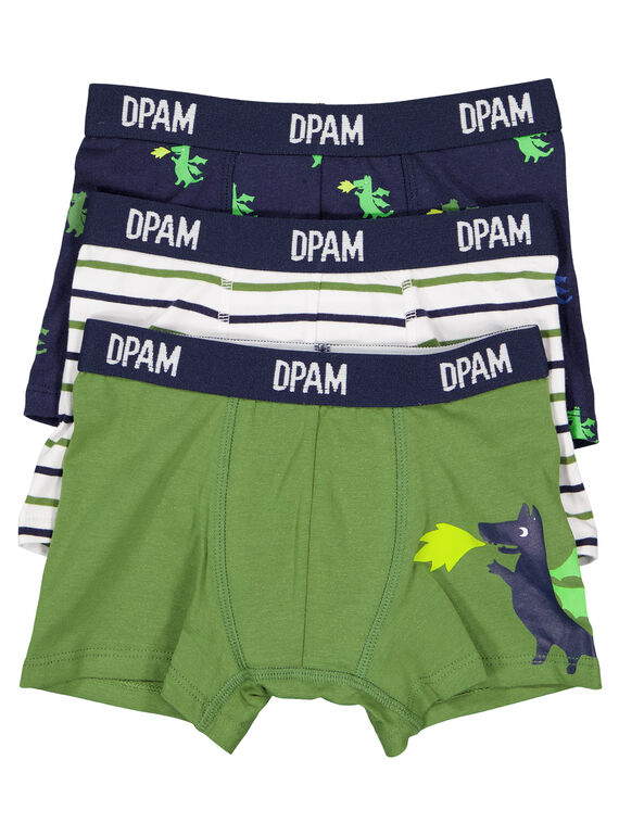 3 boxers GEGOBOXKAKI / 19WH1264BOX628