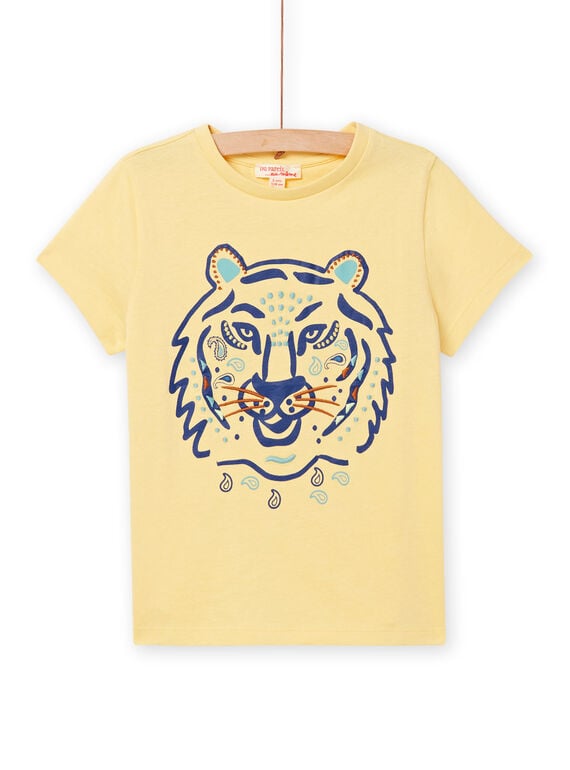 T-shirt baunilha com padrão leão menino NOBATI / 22S90211TMC114