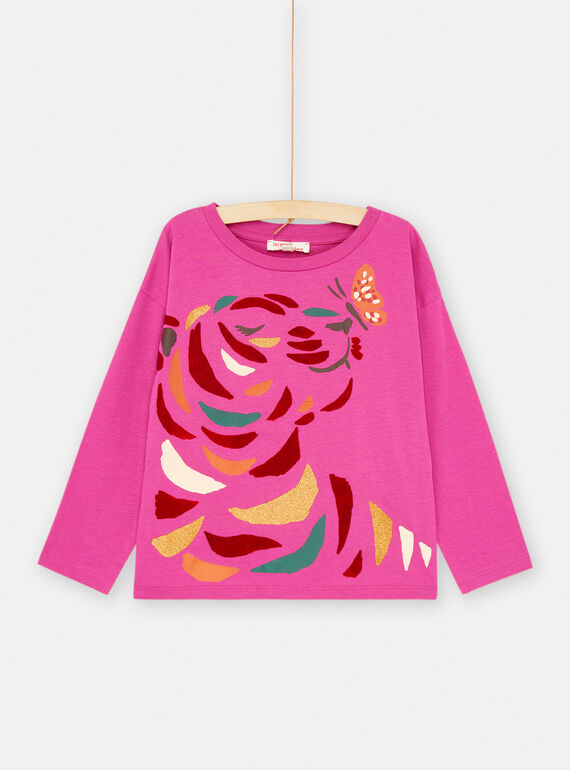 T-shirt fúcsia de mangas compridas SALOTEE1 / 23W901R2TML310