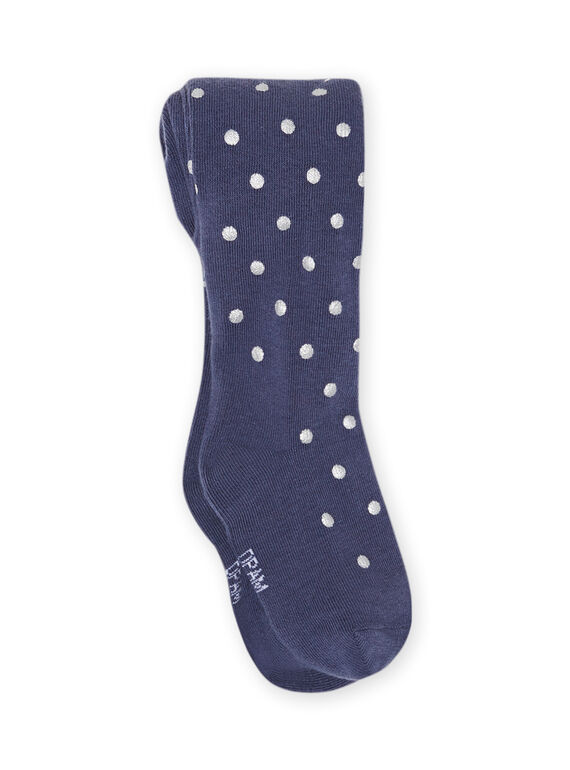 Collants azul com estampado às bolinhas menina MYAPLACOL1 / 21WI01O2COLC202