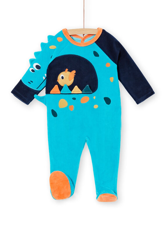 Babygro menino em veludo padrão dinossauro LEFUGREDIN / 21SH1413GREC230
