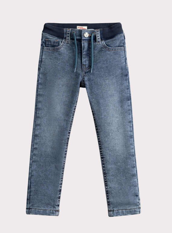 Jeans jeans azul forrado quente para menino  VOBAJEAN / 24W902Q1JEAP269