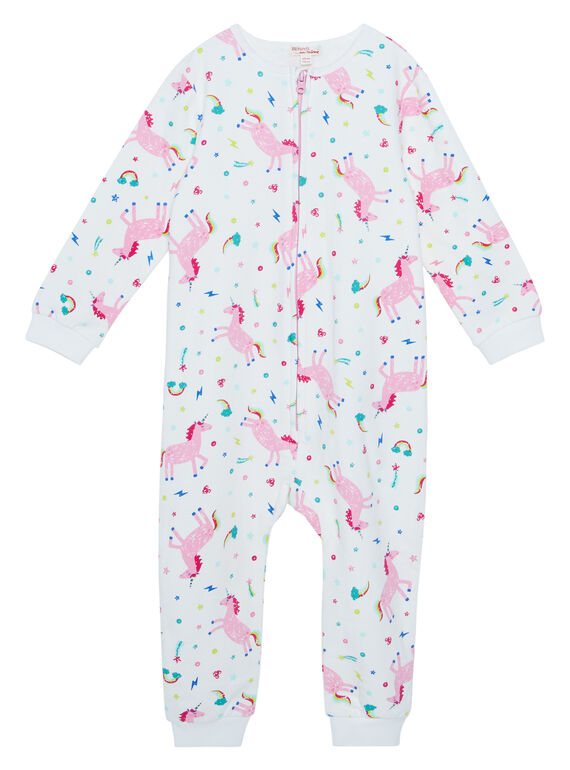 Macacão criança menina com estampado unicórnio JEFACOMBCA / 20SH11C1D4F001