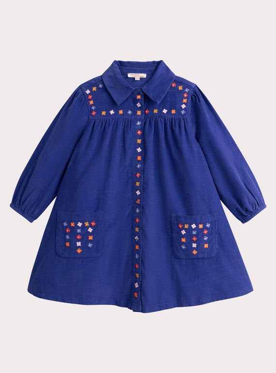 Vestido com bordados florais WAKAROB2 / 25S90132ROBC209