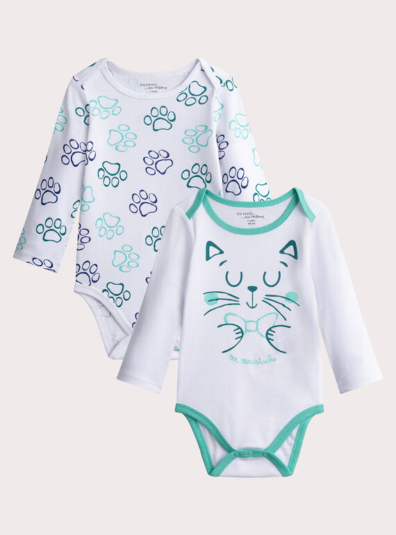 Conjunto de 2 bodys de manga comprida para menino  VEGABODCHA / 24WH1481BDL000