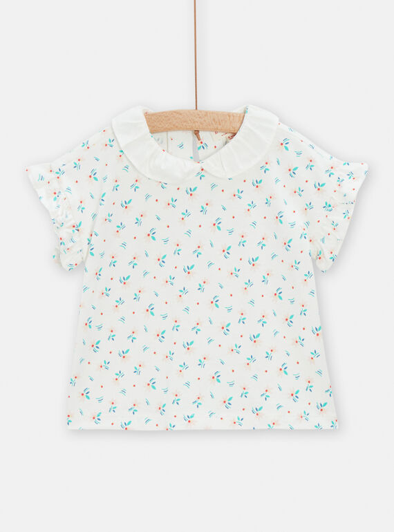 Soutien desportivo cru com estampado florido bebé menina TICLUBRA / 24SG09O1BRA001