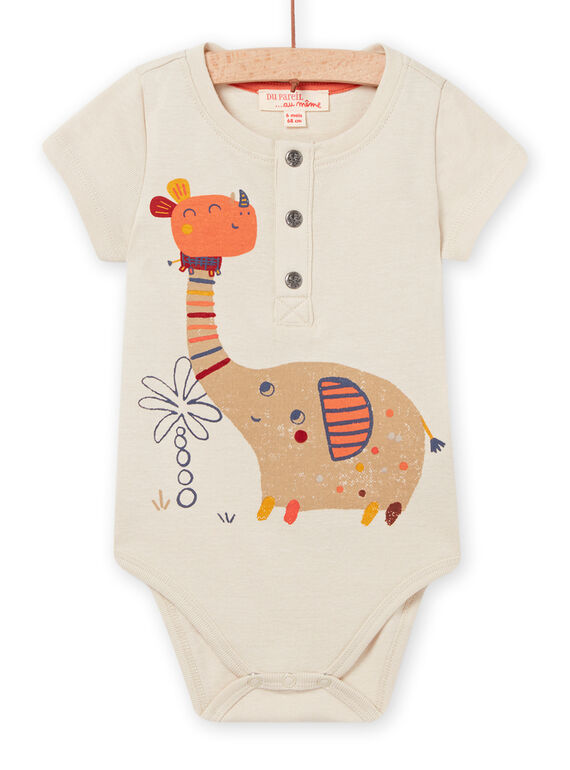 Body natural bebé menino NUFLABOD / 22SG10R1BOD009