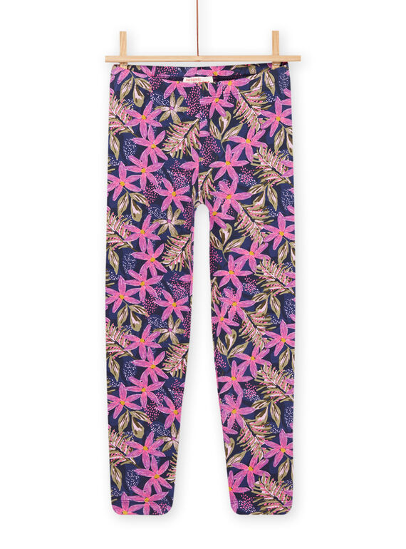 Leggings com estampado florido preto PYAKALEG / 22WI01L1CALC211