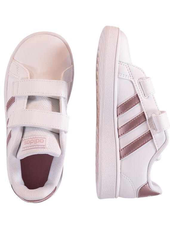 Sapatilhas brancas criança menina ADIDAS Advantage Clean GFEF0107 / 19WK35P1D35000
