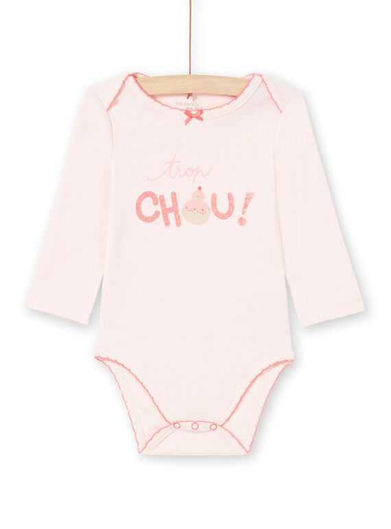 Body rosa pálido bebé menina MEFIBODCHOU / 21WH13B1BDLD310