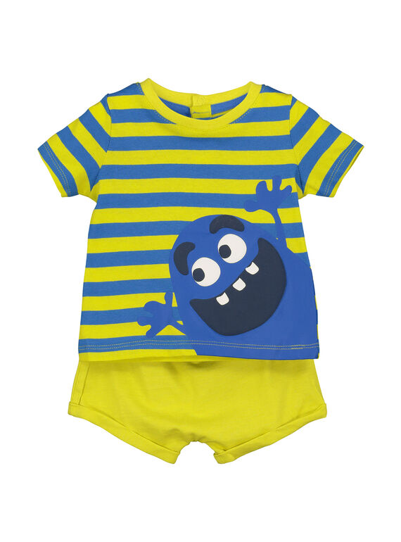 Conjunto t-shirt e calções bebé menino FUPLAENS1 / 19SG10P1ENS099