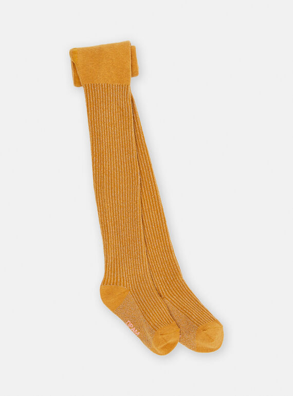 Collants amarelo em lurex menina SYAJOSCOL6 / 23WI01M8COLI814