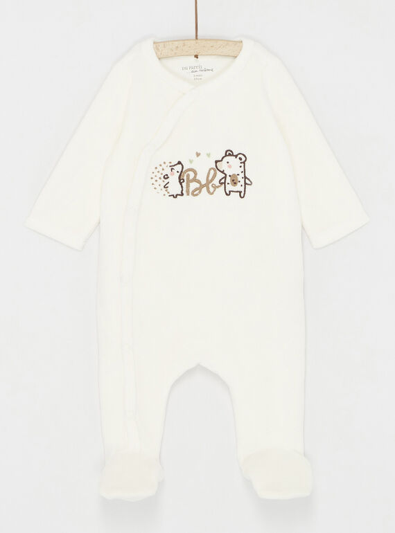 Babygro esbranquiçado com padrão de animais SOU1GRE3 / 23WF0513GREA001