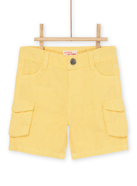 Bermudas amarelo-açafrão aos quadrados RUJUNBER1 / 23SG10U1BER113
