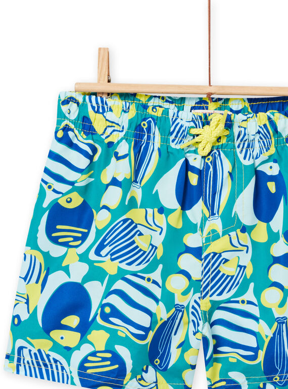 Fato de banho azul-caraíbas menino NYOMERBOXPOI / 22SI02L5MAIC242