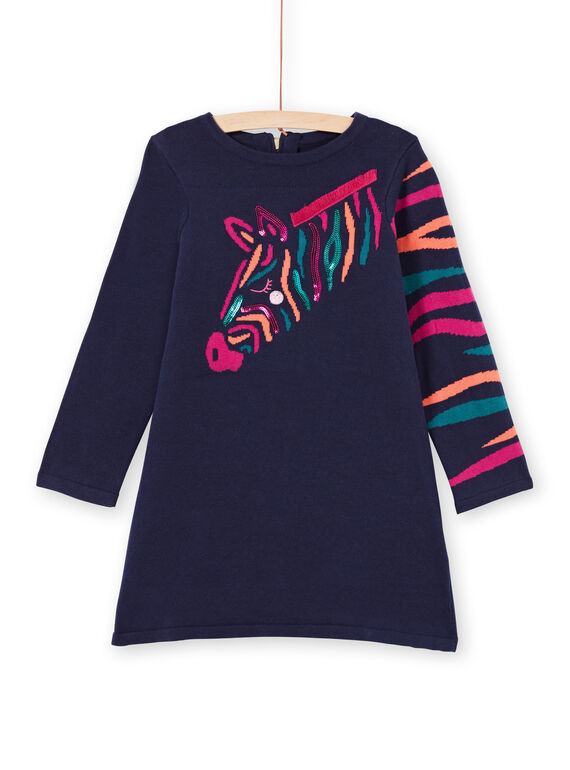 Vestido azul-marinho menina MATUROB3 / 21W901K1ROB070