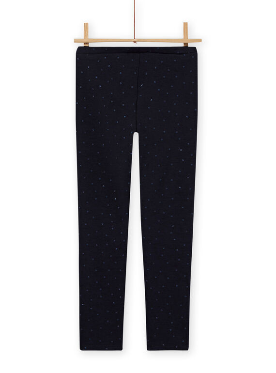 Leggings azul-marinho lisas forradas menina MAJOLEG1 / 21W901N1PAN070