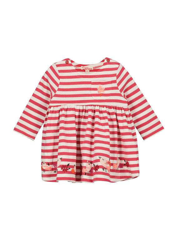 Vestido às riscas bebé menina FIBAROB3 / 19SG0963ROB308