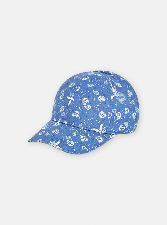 Boné azul com estampado de caxemira menino TYAJOCAP1 / 24SI01E4CHAC220