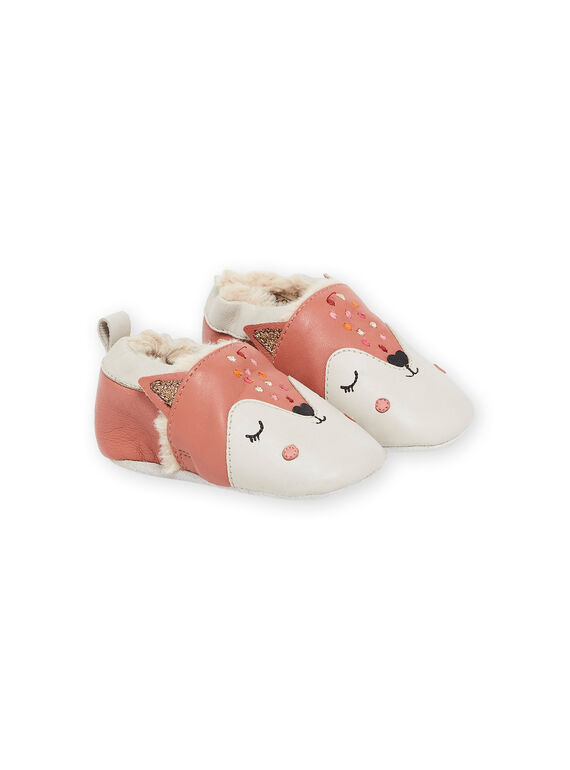 Pantufas boots em couro flexível com estampado de animais PICHOSFOX / 22XK3751D3S030