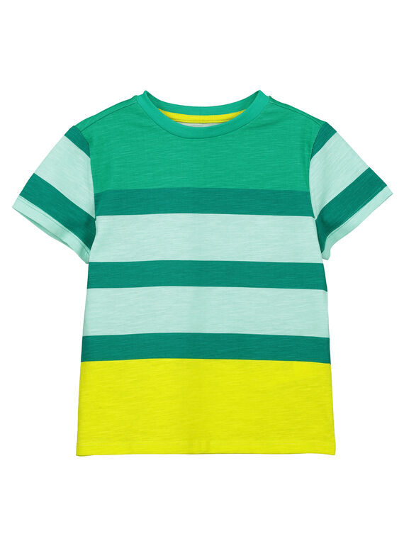 T-shirt riscas mangas curtas menino FOCATI6 / 19S902D5TMC000