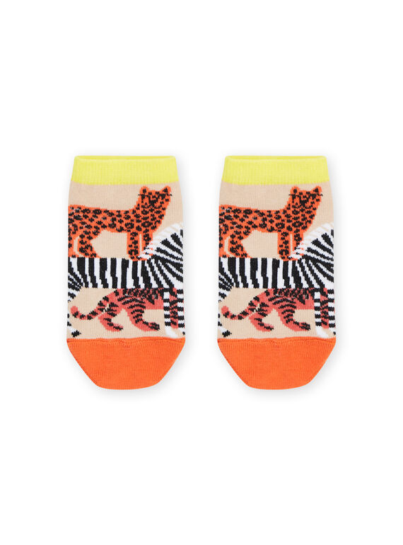 Meias multicolor com estampado de animais RYOJOSOQ4 / 23SI0293SOQA006