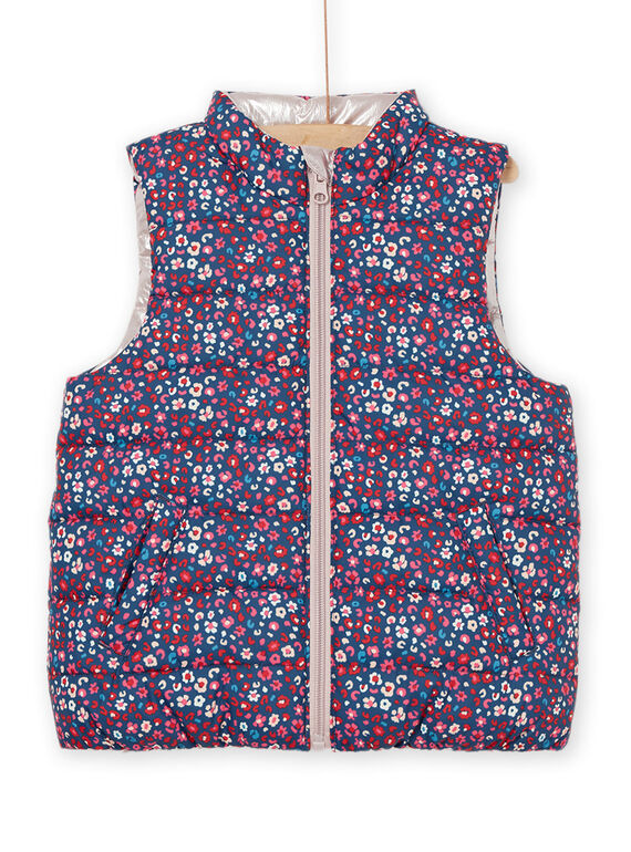 Blusão sem mangas reversível com estampado florido PABIDOUNEX / 22W901F5D3EC220