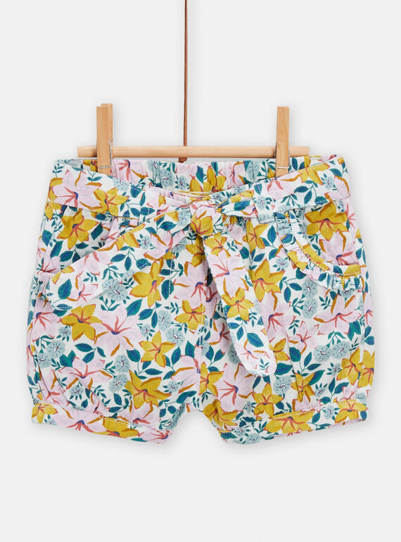 Calções com estampado florido bebé menina TIPOSHO / 24SG09M1SHO001
