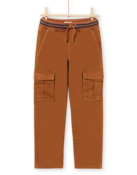 Pantalon Cargo En Serge Marron Enfant Garcon Pantalon Jean Enfant Dpam