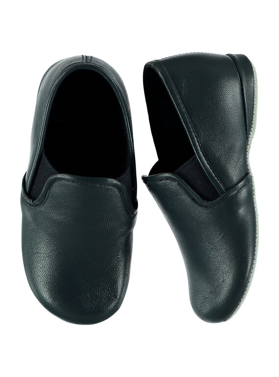 Pantufas couro azul-marinho criança menino GGBEAUFILS / 19WK36B1D0B070