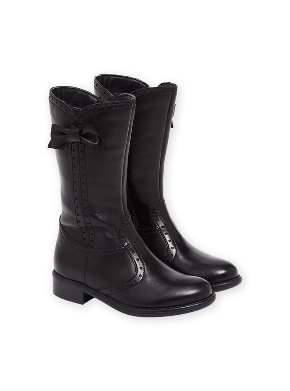 Botas em couro e laços PABOTTPERF / 22XK3593D3W090