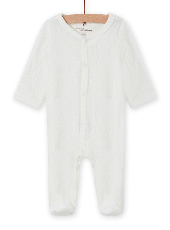 Babygro cru com estampado de raposa recém-nascido unissexo MOU2GRE2 / 21WF05D2GRE001