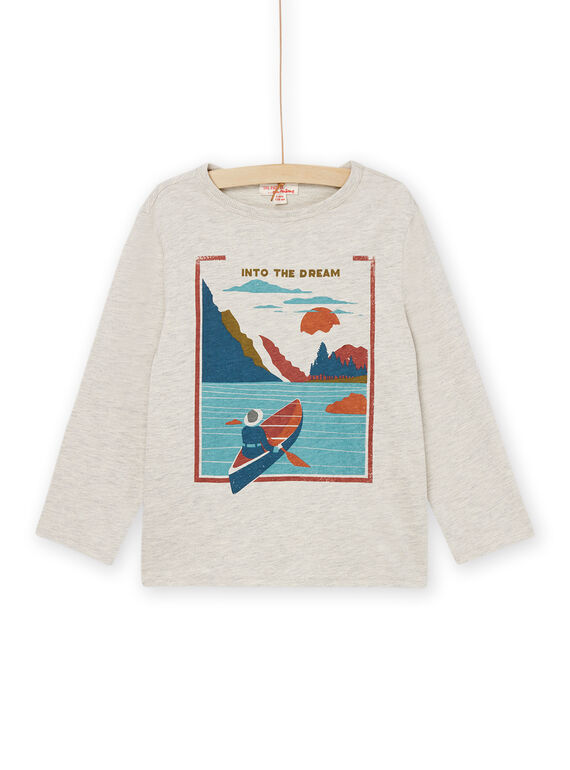 T-shirt de mangas compridas com padrão de lago POPRATEE2 / 22W902S4TML008