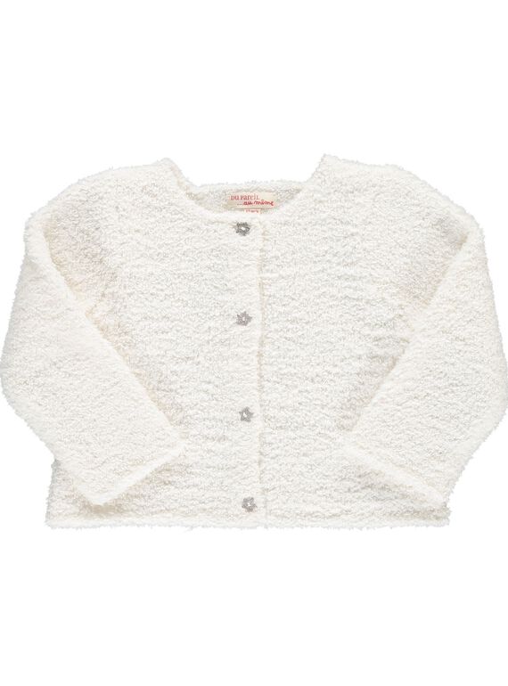 Baby girls' fancy knit cardigan DIGICAR2 / 18WG09N2CAR001