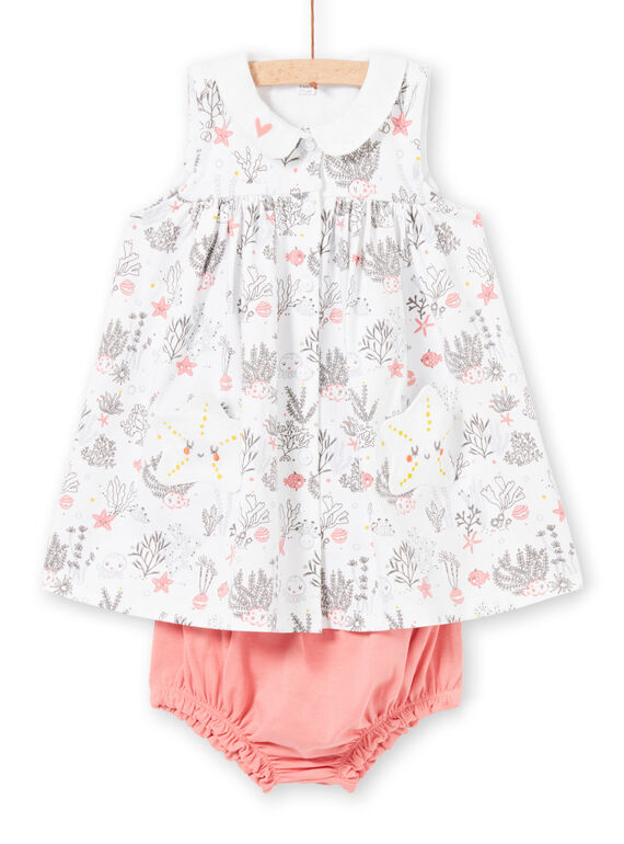 Conjunto branco recém-nascido menina LOU2ENS1 / 21SF03I1ENS000